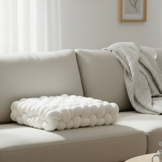 Coussin en peluche doux pour salon
