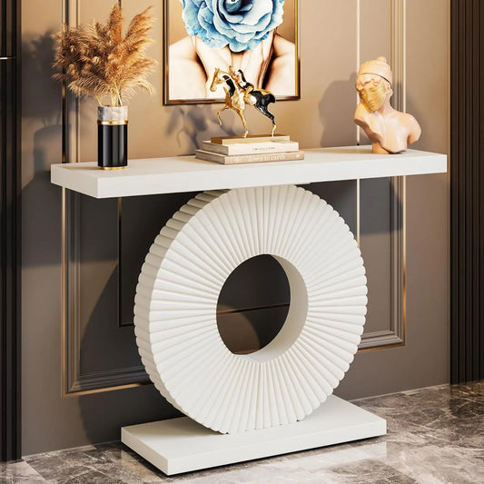 LITTLE TREE Table console moderne avec base géométrique